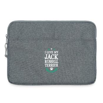 Jack Russell Terrier - Sacoche pour ordinateur portable 15 pouces - gris chiné - Devant
