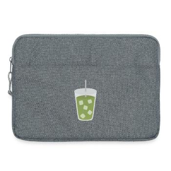 Iced Matcha Latte Beverage - Laptop bag 15" - heather grey - Front