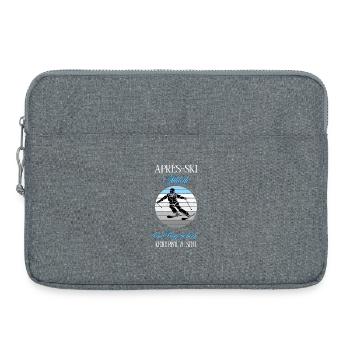 Après ski athlete No mountain too high - Laptop bag 15" - heather grey - Front