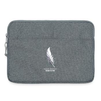 Hauptquest: Atmen | Meditation, Breathwork - Laptoptasche 15" - Grau meliert - Vorne