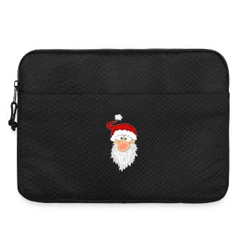 Weihnachtsmann Gesicht - Laptoptasche 15" - Schwarz - Vorne