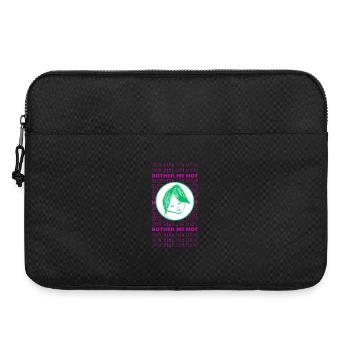 Ne m’embêtez pas – Design sarcastique minimal - Sacoche pour ordinateur portable 15 pouces - noir - Devant