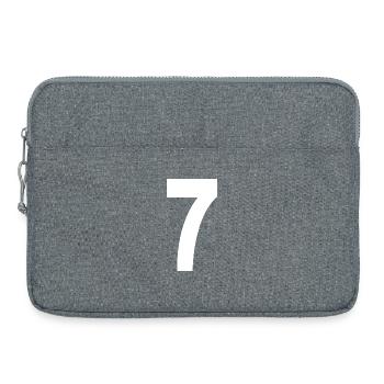 7 Numbers - Laptop bag 15" - heather grey - Front