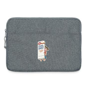Chewing-gum rétro - Sacoche pour ordinateur portable 15 pouces - gris chiné - Devant