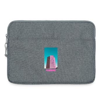 Fehmarn _ Ostsee  - Laptoptasche 15" - Grau meliert - Vorne