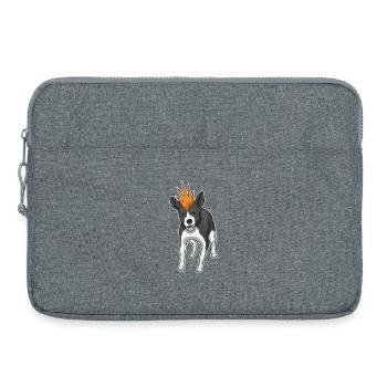 Lustiger Hund - Laptoptasche 15" - Grau meliert - Vorne