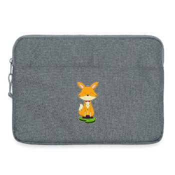 Fuchs Fliege - Laptoptasche 15" - Grau meliert - Vorne