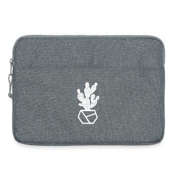 White Cactus - Laptop bag 15" - heather grey - Front