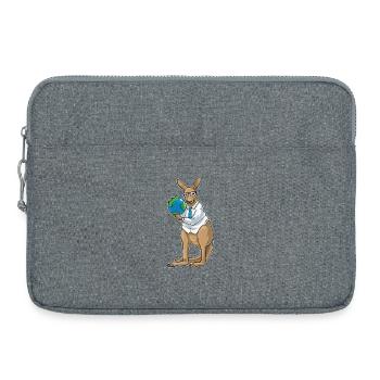 Känguru Geschichte Lehrer Schule - Laptoptasche 15" - Grau meliert - Vorne