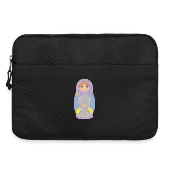 Illustration de poupée matriochka colorée - Sacoche pour ordinateur portable 15 pouces - noir - Devant
