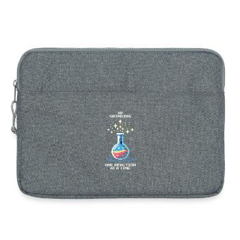 Grinding XP – reaction by reaction | Chemistry - Laptop bag 15" - heather grey - Front