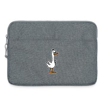 Wütende Gans - Laptoptasche 15" - Grau meliert - Vorne