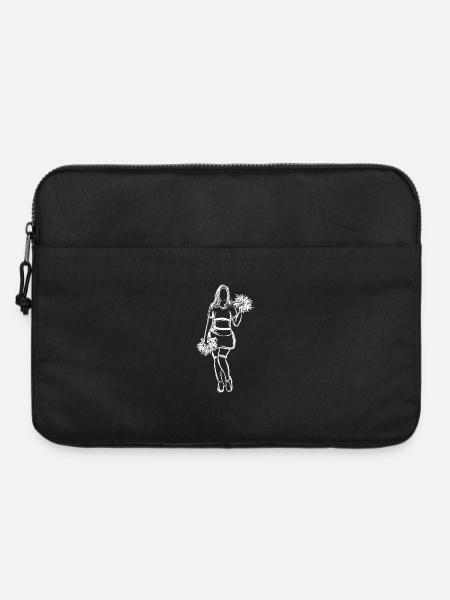 Cheerleaderin Zeichnung - Laptoptasche 15" - Schwarz
