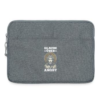 Jesus Christlich Katholiken Gläubiger Gottesdienst - Laptoptasche 15" - Grau meliert - Vorne