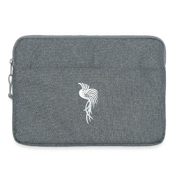 White Bird of Paradise - Laptop bag 15" - heather grey - Front