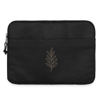 Mystic Leaf Line Art - Laptoptasche 15" - Schwarz - Vorne