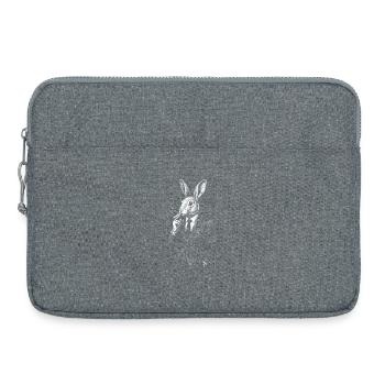 Gentleman Rabbit Smokey Noir - Laptop bag 15" - heather grey - Front