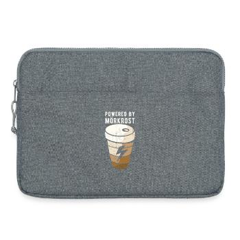 Powered By Mörkrost Schweden Kaffee - Laptoptasche 15" - Grau meliert - Vorne