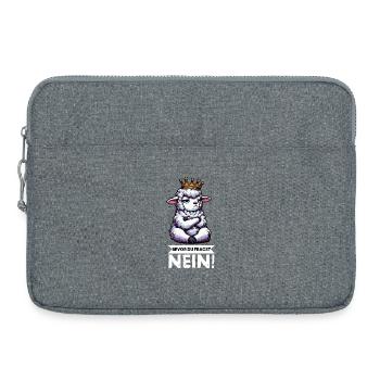 Avant que vous ne demandiez : moutons, moutons, bergers, éleveurs de moutons - Sacoche pour ordinateur portable 15 pouces - gris chiné - Devant
