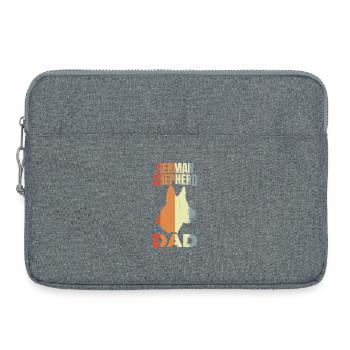 Schäferhund Vater - Laptoptasche 15" - Grau meliert - Vorne