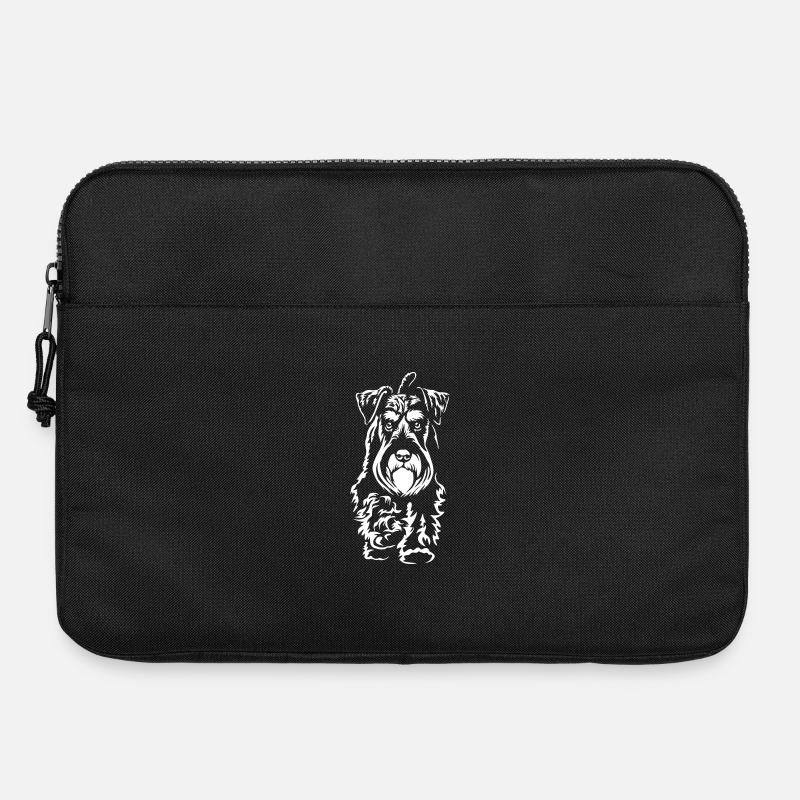 Schnauzer « Édition Noire » - Sacoche pour ordinateur portable 15 pouces - noir