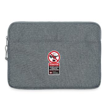 Pas de lunettes vidéo - Sacoche pour ordinateur portable 15 pouces - gris chiné - Devant