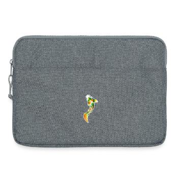 Koi. 2 . IA générée - Sacoche pour ordinateur portable 15 pouces - gris chiné - Devant