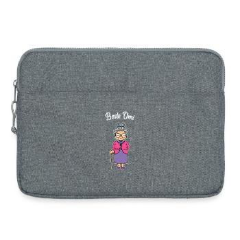 Best Omi Brille Sehschwäche Oma Großmutter Spruch - Laptoptasche 15" - Grau meliert - Vorne