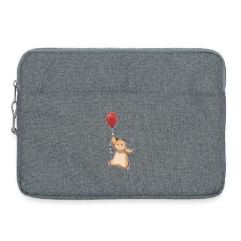 Ballon Hamster - Sacoche pour ordinateur portable 15 pouces - gris chiné - Devant