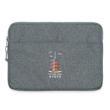 Kyoto, Japon, Temple bouddhiste Kiyomizu-Dera - Sacoche pour ordinateur portable 15 pouces - gris chiné - Devant
