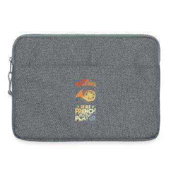 Unterschätze nie alte Waldhornspieler - Laptoptasche 15" - Grau meliert - Vorne