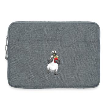 Pinguin Pommes frites - Laptoptasche 15" - Grau meliert - Vorne