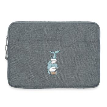 Dolphin Baker Bread Baking - Laptop bag 15" - heather grey - Front