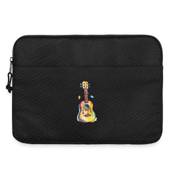 Ukulele Comic Look - Laptop bag 15" - black - Front