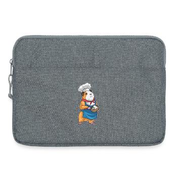 Meerschweinchen Koch Schüssel Kochen - Laptoptasche 15" - Grau meliert - Vorne