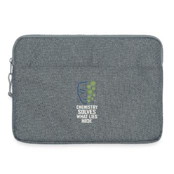 Chimiste médico-légal, Laboratoire criminel, Toxicologie - Sacoche pour ordinateur portable 15 pouces - gris chiné - Devant