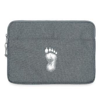Conception cool de l’empreinte Bigfoot - Sacoche pour ordinateur portable 15 pouces - gris chiné - Devant