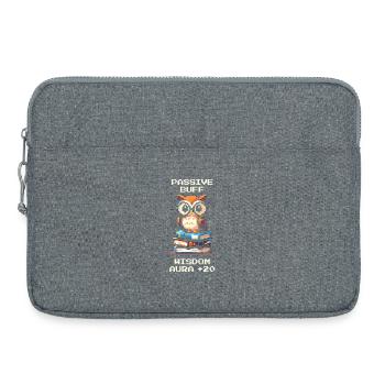 Passiv Stärkung: Weisheitsaura +20 | Eule RPG - Laptop bag 15" - heather grey - Front