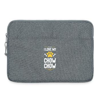Chow Chow Love Chemise - Sacoche pour ordinateur portable 15 pouces - gris chiné - Devant