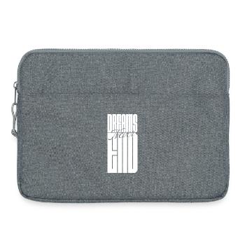 Les rêves ne s’arrêtent jamais - Sacoche pour ordinateur portable 15 pouces - gris chiné - Devant