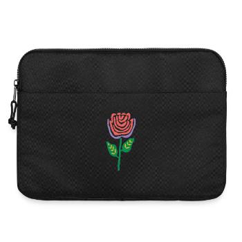 Palette folklorice Rose Bloom - Sacoche pour ordinateur portable 15 pouces - noir - Devant