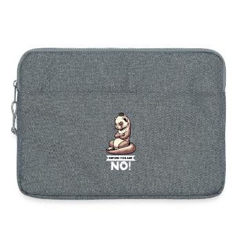 Avant de demander à Ferret Furet Propriétaire de Furet Rodent - Sacoche pour ordinateur portable 15 pouces - gris chiné - Devant