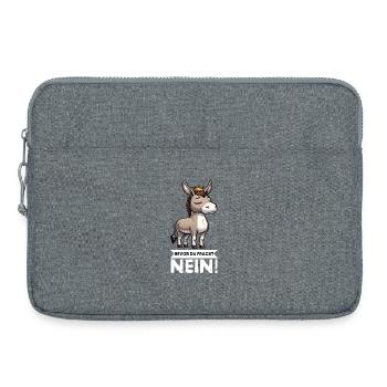 Avant que vous ne demandiez Pas d’âne Porte-âne Âne - Sacoche pour ordinateur portable 15 pouces - gris chiné - Devant