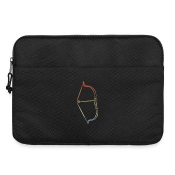 Bow and Arrow Drawing Vintage Look - Laptop bag 15" - black - Front