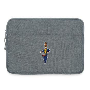 Drummer Boy - Laptop bag 15" - heather grey - Front