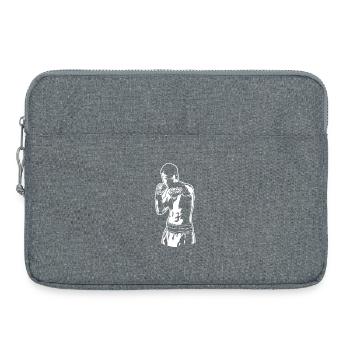 Croquis de boxeur - Sacoche pour ordinateur portable 15 pouces - gris chiné - Devant