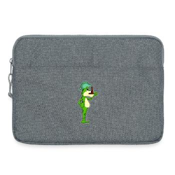 Frog Coffee Coffee Pot - Laptop bag 15" - heather grey - Front