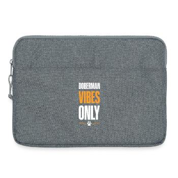Doberman Vibes uniquement - Sacoche pour ordinateur portable 15 pouces - gris chiné - Devant