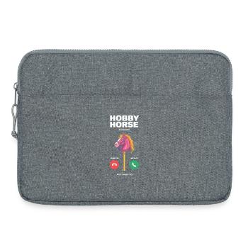 Hobby Horse t’appelle - Sacoche pour ordinateur portable 15 pouces - gris chiné - Devant