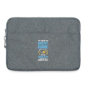 Mein Great Dane: Bester Hund der Welt - Laptoptasche 15" - Grau meliert - Vorne